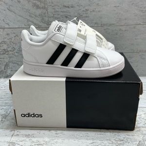 Adidas toddlers Grand Court I white / black shoes